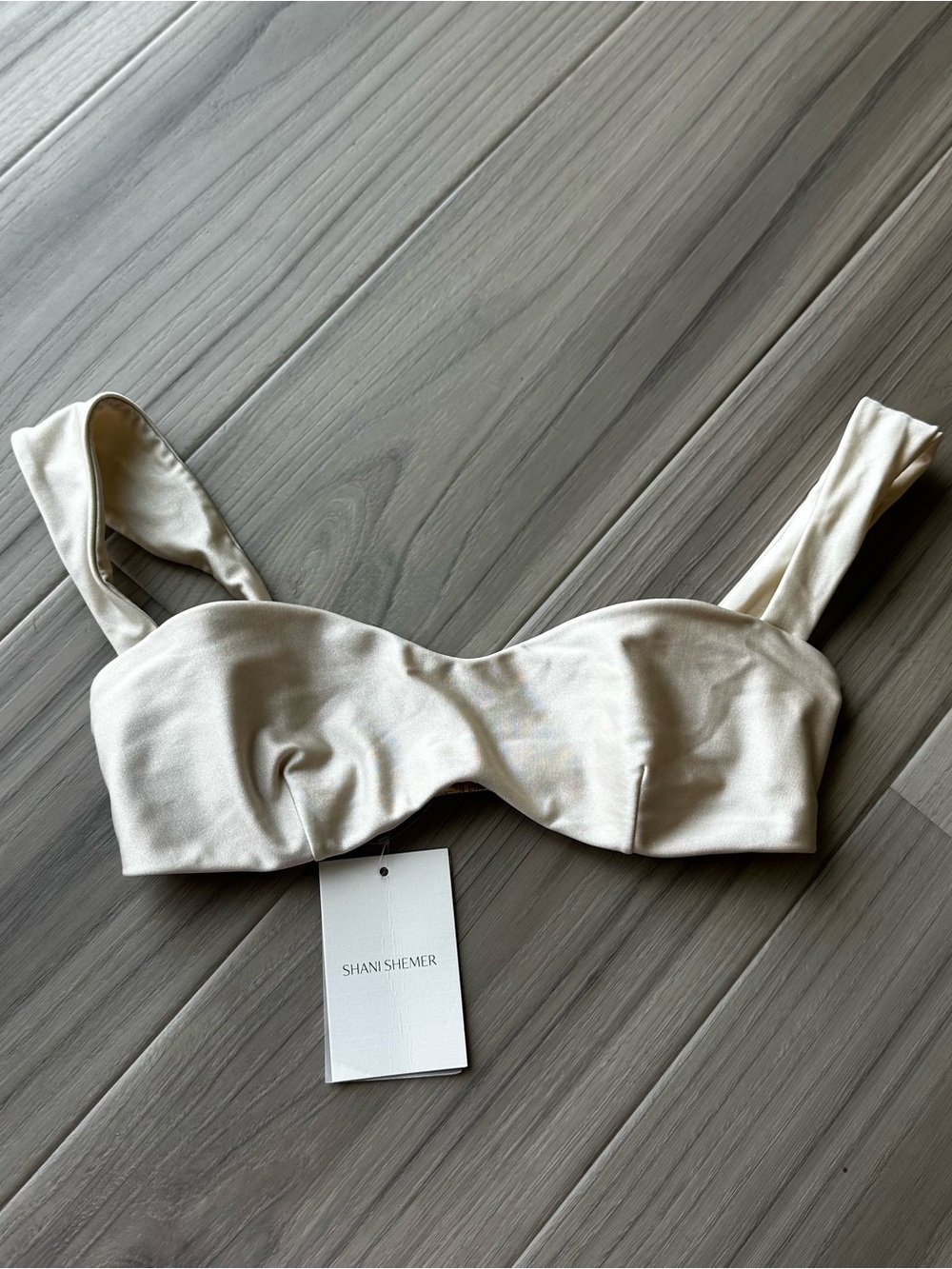 Shani Shemer Aster Bikini Top Macadamia